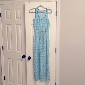 Michael Kors Blue Floral Maxi Dress